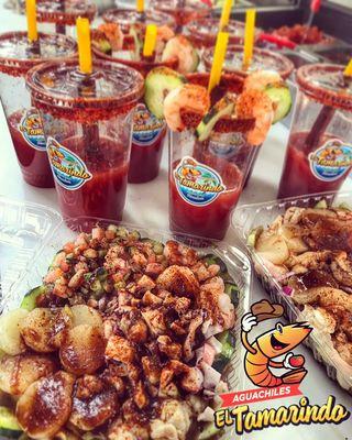 We offer 3 types of homemade michelada mix!!!