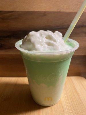 Shamrock shake.