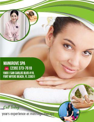 Our traditional full body massage in Fort Myers Beach, FL 
includes a combination of different massage therapies like 
Swedis...