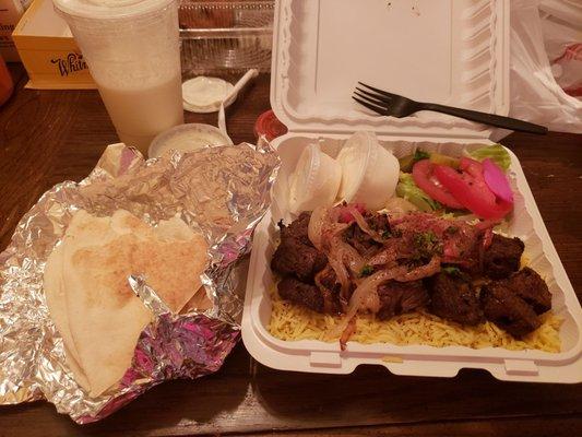 Beef Kabob Platter