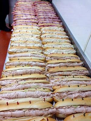 Hoagie Tray order for Kohl's on Christmas Eve