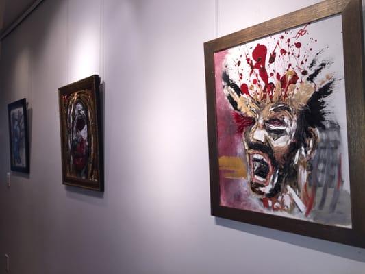 Some of the art from Combat Art, an organization that sells art from military veterans.