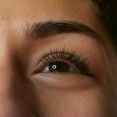 Lash lift and tint