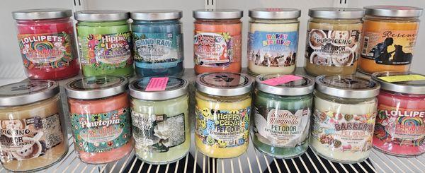 Long-lasting & available in dozens of unique scents. Pet Odor Exterminator candles are the perfect choice for removing unwanted odors!