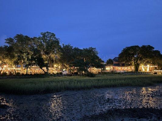 View of the restaurant from the dock