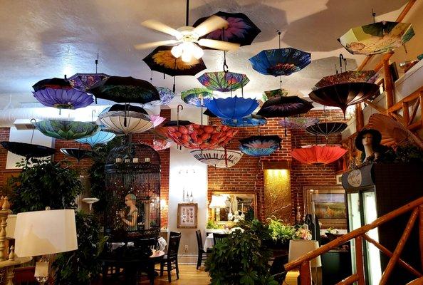 Umbrella ceiling.