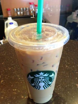 Vanilla iced latte!