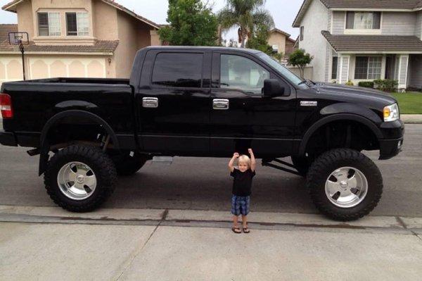 Our 2006 F150 modeled by Matty's son!