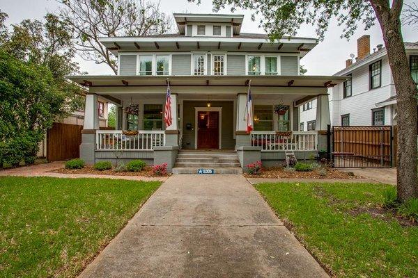 Beautiful historic home in the Munger Place area downtown.