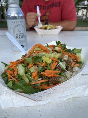 Chicken bulgogi rice bowl