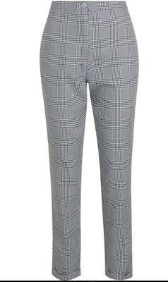 Boo Hoo Tall Checkered Tailored Trousers