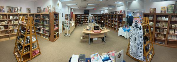 The book and incense section.