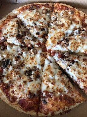 Medium hamburger pizza - maybe - who knows