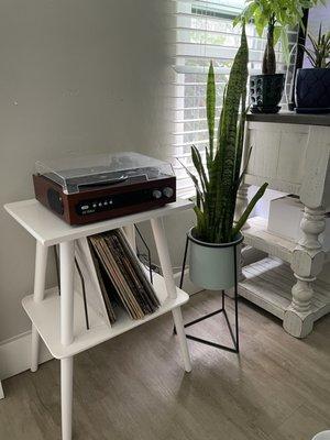 Turntable stand with storage!