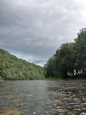 Rain on the river