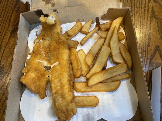 Fish and chips order