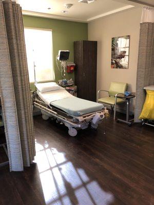 Patient bed area