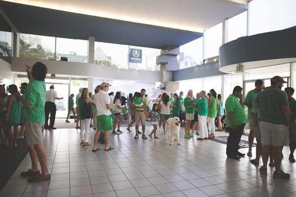 The Acura cars showroom at Southern Motors Acura