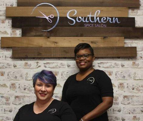 Ashley and Jackie are here to help with your hair needs! From color to cuts, we love working with hair!