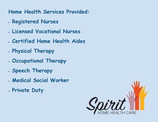 For the best care and service, call us today for your home health needs.