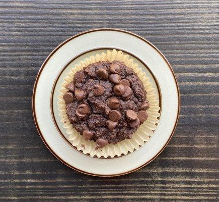 Chocolate muffins sweetened with coconut sugar!