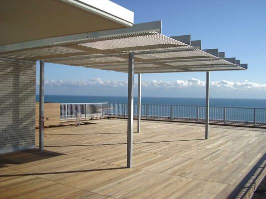 Lake view from roof top deck.