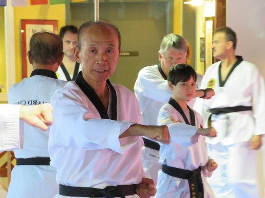 Grandmaster Richard Chun leads a Black Belt Poomsae Seminar at Chosun