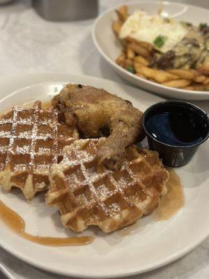 Chicken and waffles