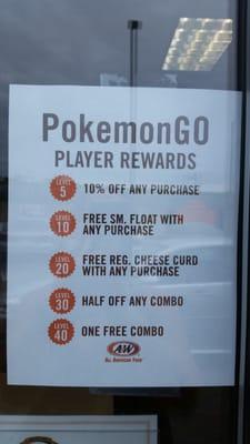 Pokémon Go rewards