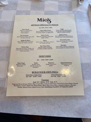 Mio's Pizzeria