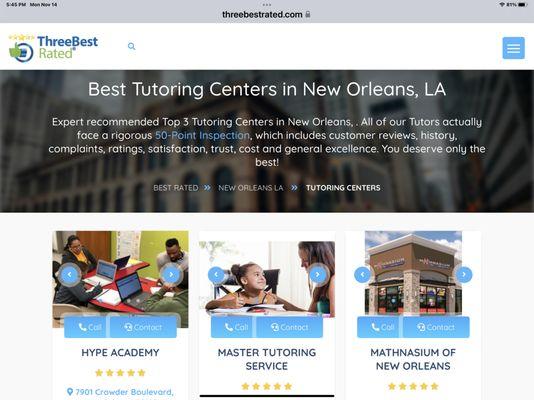 NoLa Master Tutoring Services