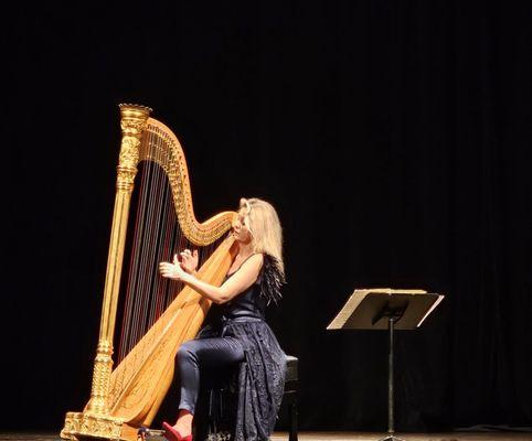 Harpist Katerina Englichova - Absolutely Beautiful Musical Performance!