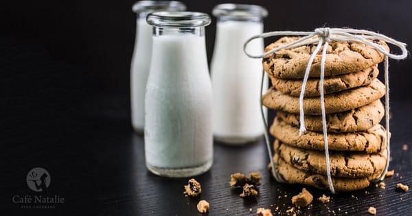 Milk and Chocolate Chip Cookies