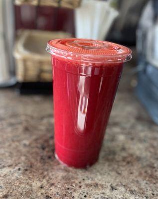 Carrot, orange,celery & beet juice