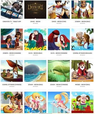 Our owner artist draw Biblical Children eBooks Series