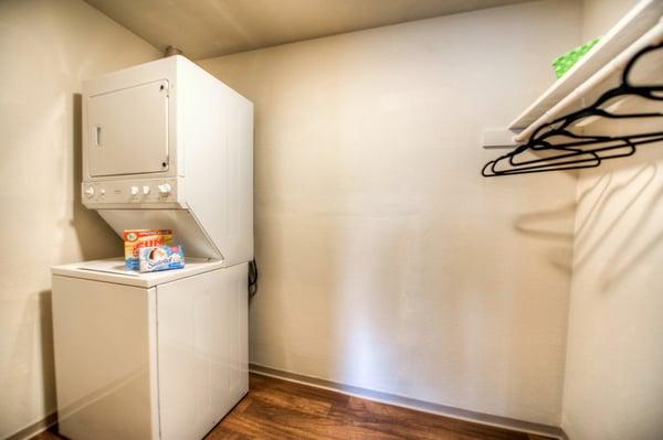 Walk in closet in the master bedroom