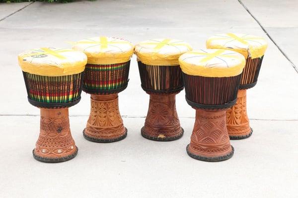 Master djembes in from Guinea.