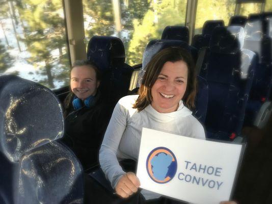 Enthusiastic Tahoe Convoy passengers