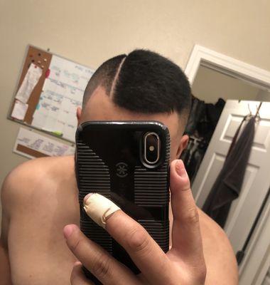 My after cut. This was after I showed him my previous picture.