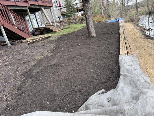 Process Retaining wall