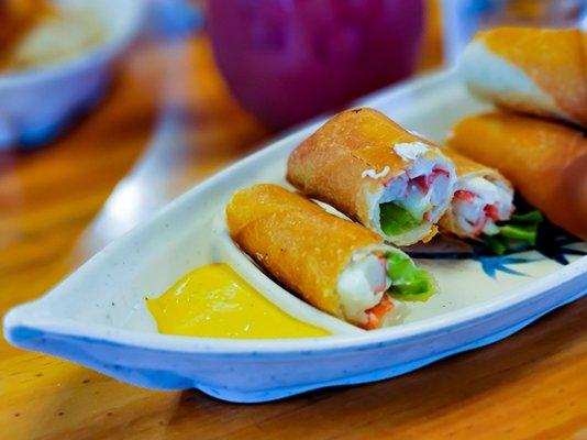 Krab puffs (Rangoon egg rolls)