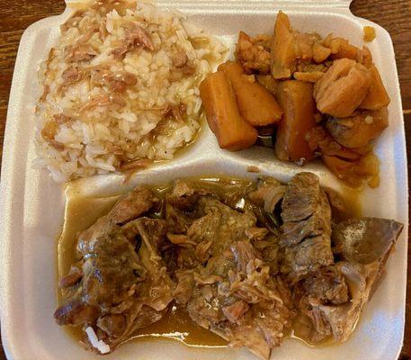 Soul Food Sunday, Yams, Rice, Neckbones With Gravy