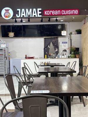 Restaurant in the food court of HMart Naperville.