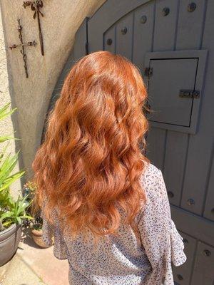 My beautiful enhanced red hair by Kenzie