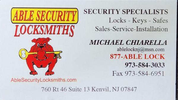 Able Security Locksmiths