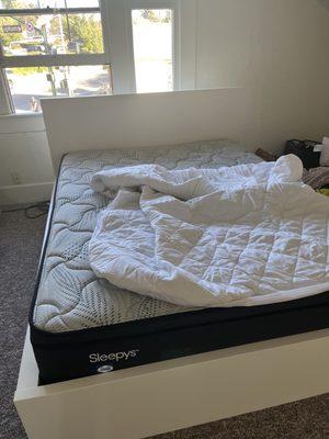 This is the mattress and then the finished bed