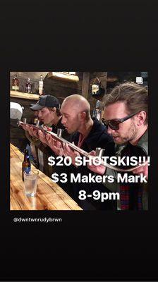 Sometimes we do awesome specials on SHOTSKIS!