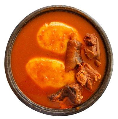 Fufu and Goat Soup