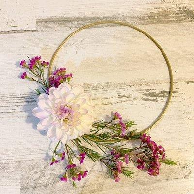 Floral wreath, boho