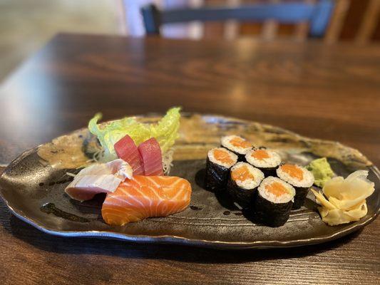 Sashimi + Sushi lunch combo